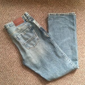 Tommy Hilfiger men’s jeans blue bootcut 34x34 100% cotton distressed